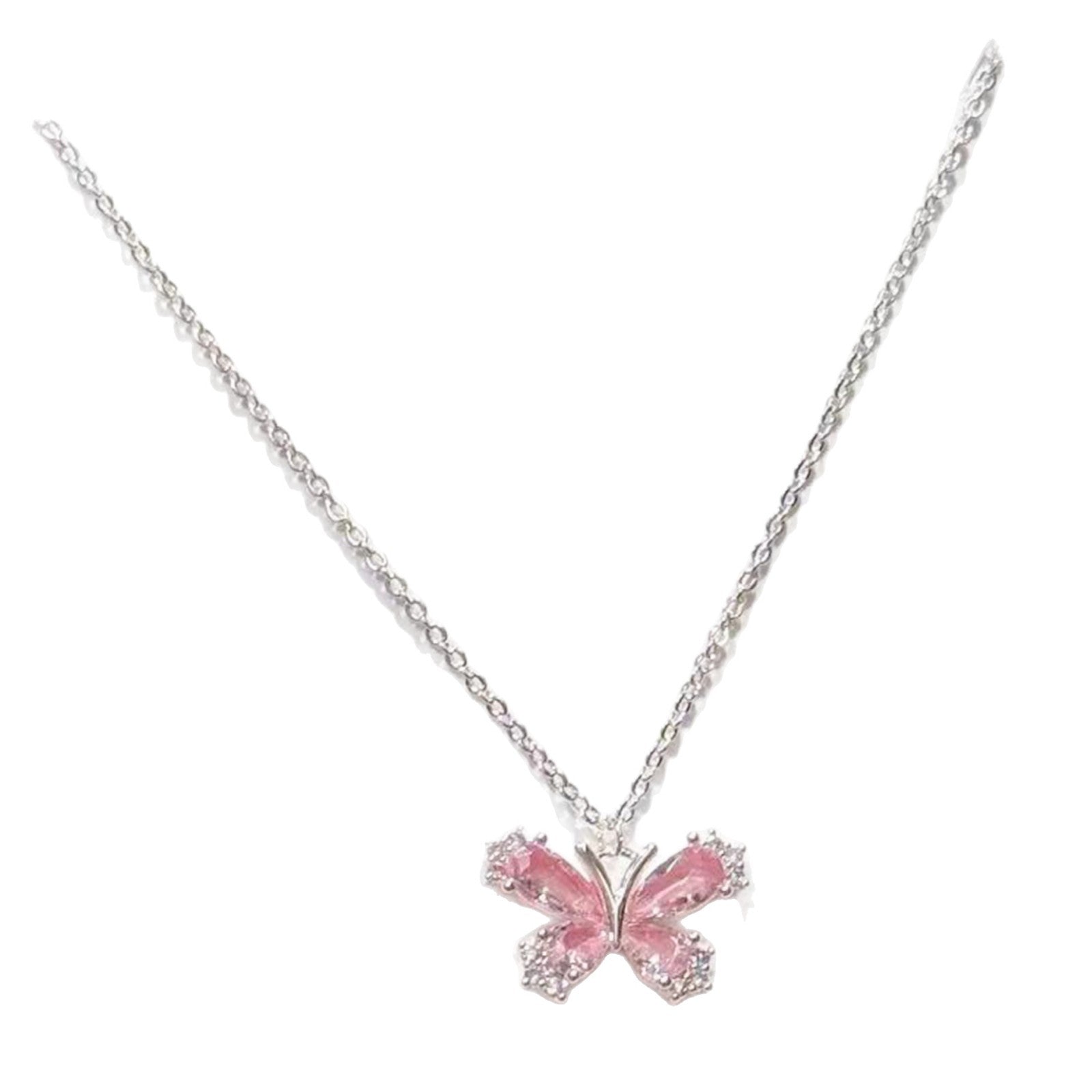 Women Korean Fashion Heart Shaped Necklace Minimalist Fresh Sweet Design Niche High-end Elegant Versatile Clavicle Chain Daily Accessory