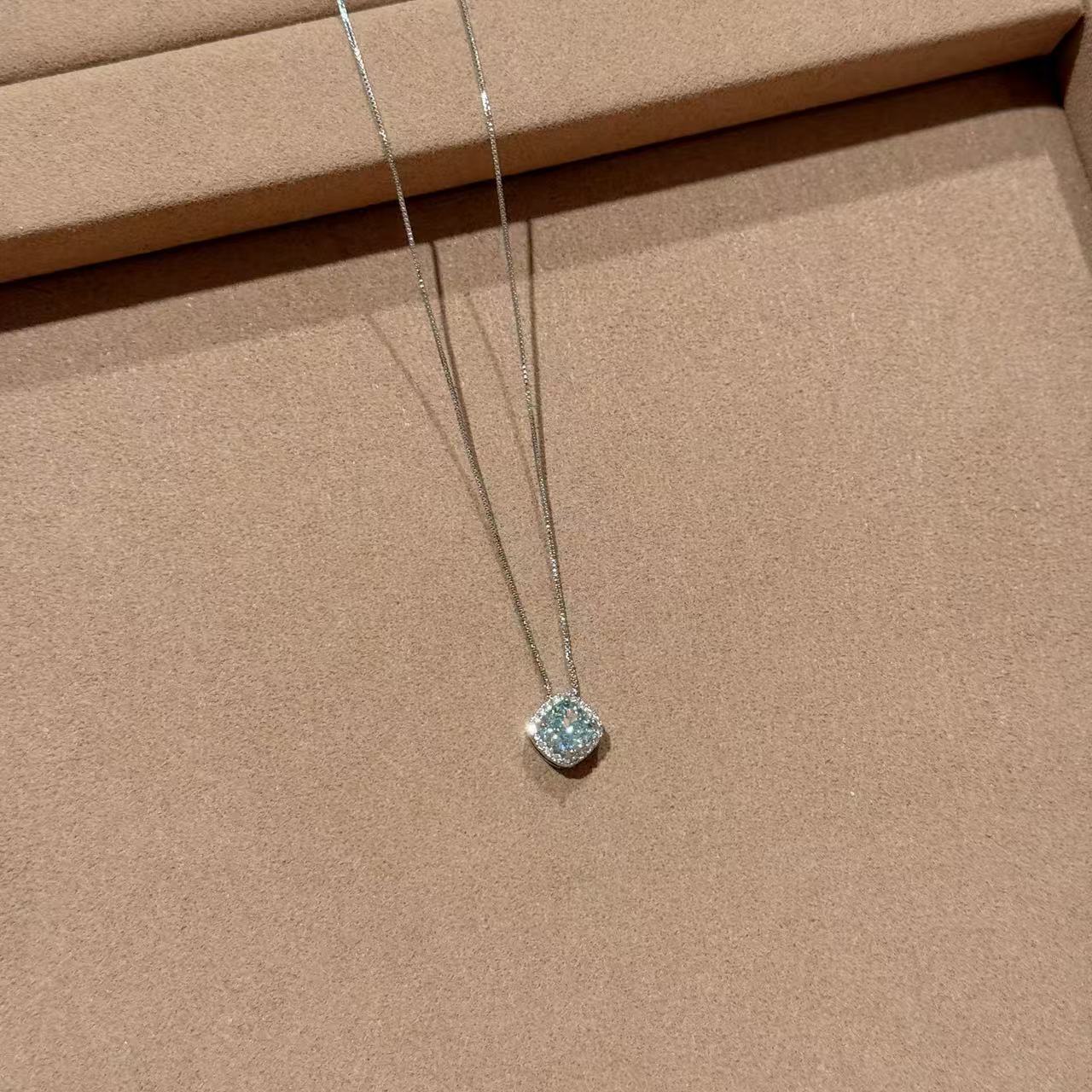 Brilliant Ice Flower Cut Necklace, Dazzling Zircon Chain, Premium Elegant Daily Women Accessories