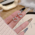 Luxury Sweet Cat Stud Earrings Daily Commute Ladies Ear Ornaments