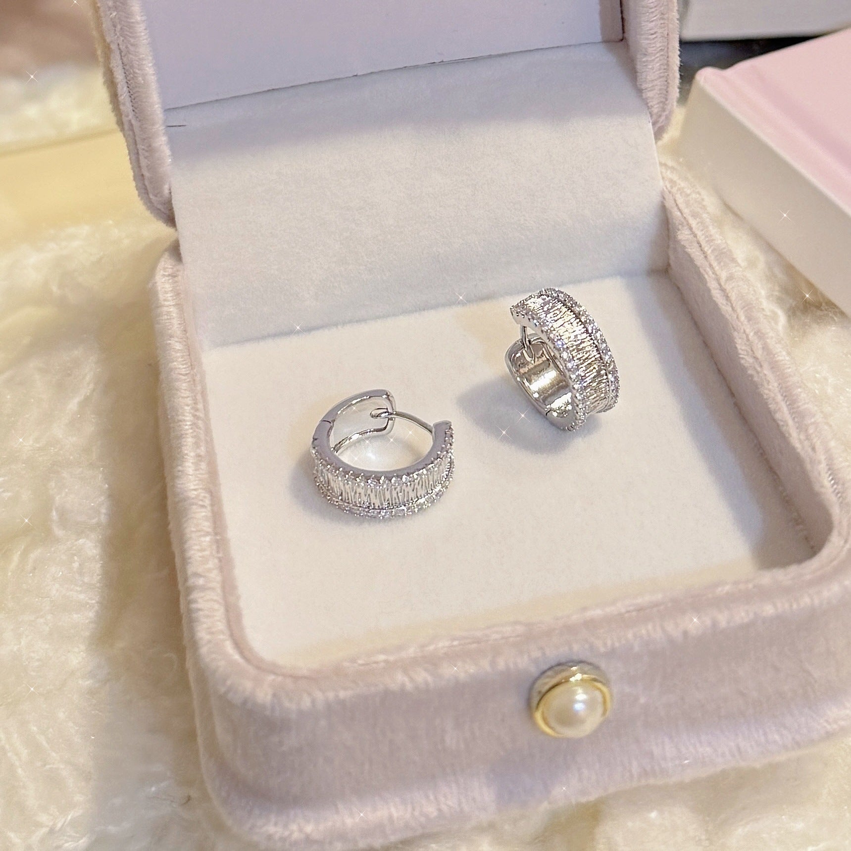 Luxury Wide Chunky Hoop Earrings Elegant Ladies Classic Circle Earrings