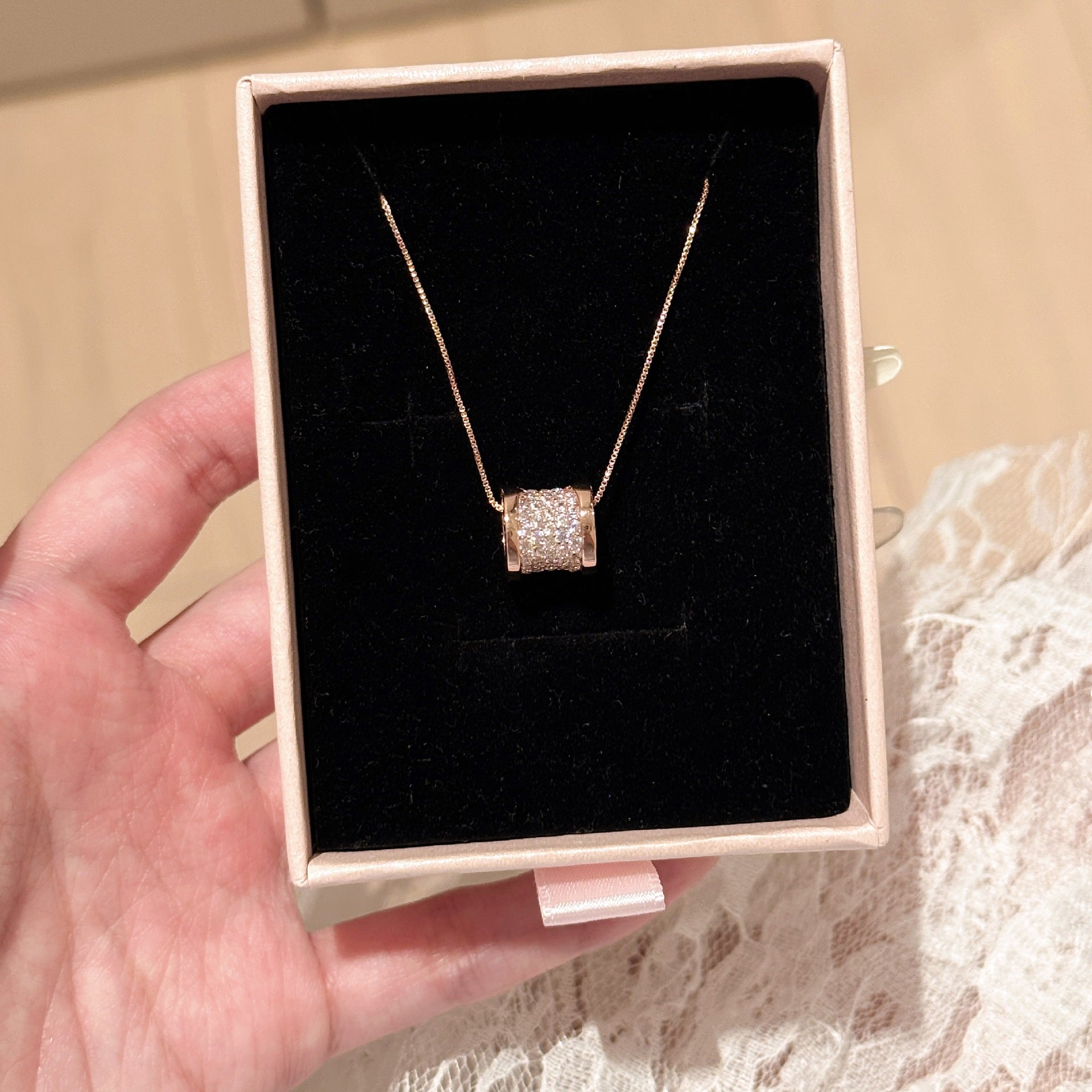 Slim Waist Pendant Necklace, Minimal Luxury Dainty Clavicle Chain