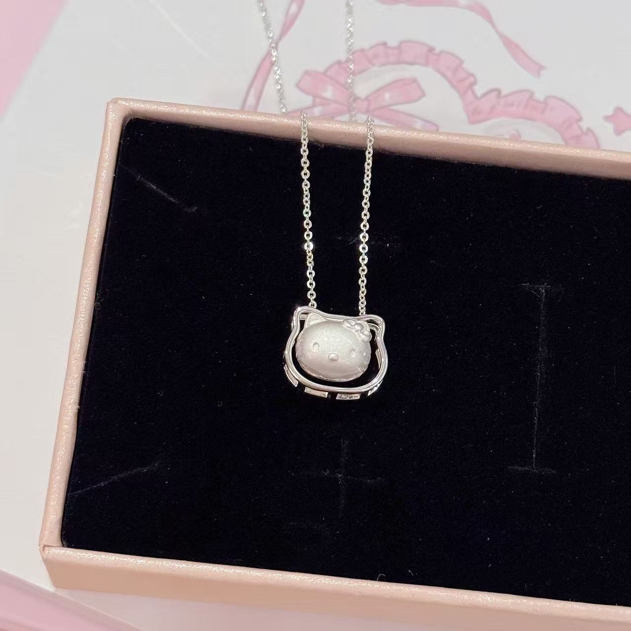 Custom Minimalist Cat Necklace, Luxury Niche Kitten Pendant Clavicle Chain, Cute Exquisite Fashion Neck Jewelry
