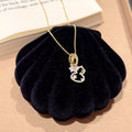 Gourd Cubic Zirconia Pendant Necklace for Women, Luxury High-End Dainty Oriental Versatile Collarbone Fine Jewelry